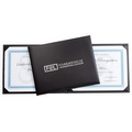 Turned Edge Landscape Style Diploma Holder for 2 Certificates